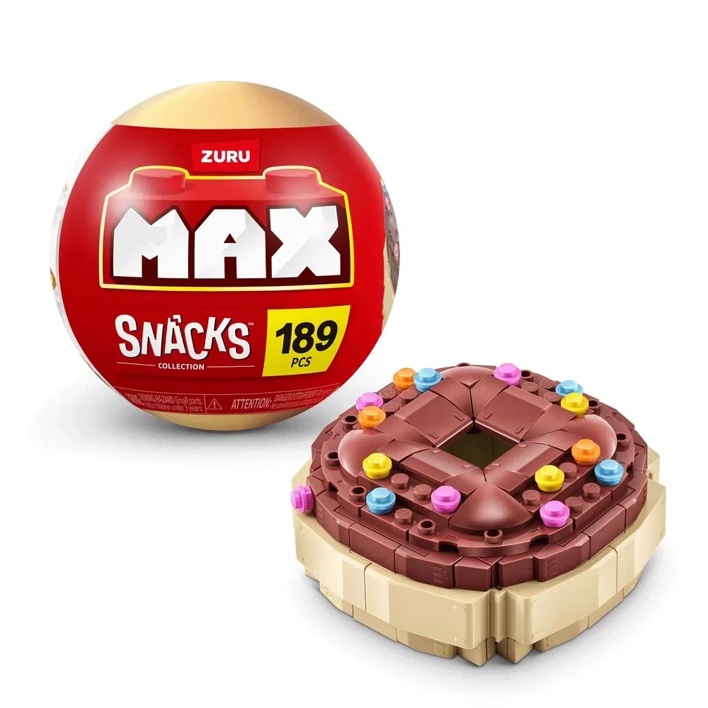 ZURU MAX SNACKS Collection- Doughnut- 189 pcs Bricks Set
